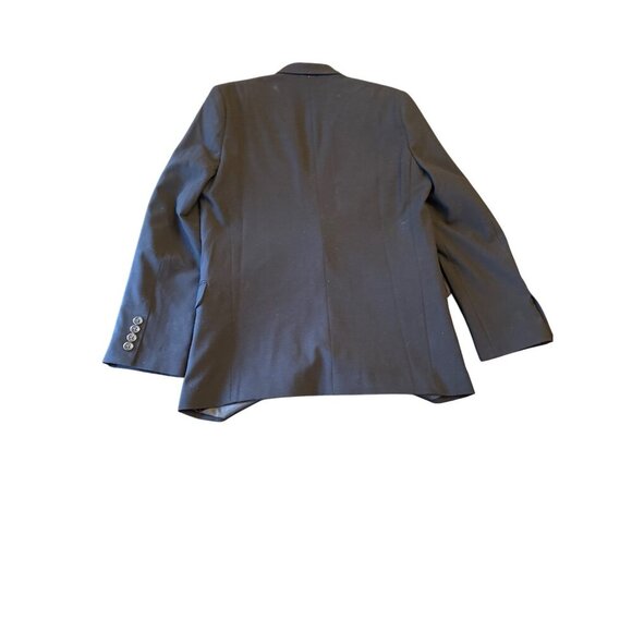 Calvin Klein Womens Black Blazer Size 16 Button Front Rayon/Polyester Blend - Picture 5 of 5